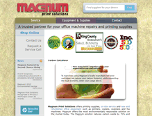Tablet Screenshot of magnumlaser.com